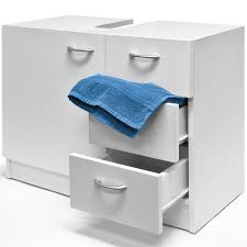 Mit 1 einlegeboden und 4 rollen. Waschbeckenunterschrank Unterschrank 3 Schubladen Real De