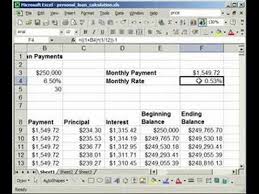 how to make a fixed rate loan mortgage calculator in excel