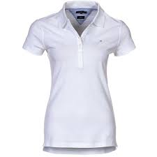 Tommy Hilfiger Chiara Polo Shirt Tommy Hilfiger White Polo Shirt Womens Tops