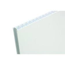 Coroplast 48 In X 96 In X 0 157 In White Corrugated Plastic Sheet Cp4896s Corrugated Plastic Sheets Plastic Sheets Shower Wall Panels