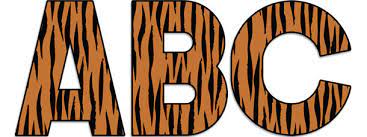 Customize the signs, poster, letter banners, invitation, and more. Large Tiger Print Letters