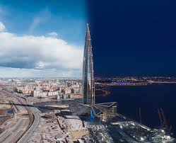 Его называют самым высотным зданием в. Dikij Peterburg On Twitter Lahta Centr Den I Noch Foto Anton Galakhov