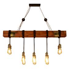 The cage pendant light fixture has a wood frame with a painted finish. 46 Chandelier Wooden Retro Rustic Pendant Light Industrial Lighting Distressed Wood Chandelier For Dining Table Vintage Kitchen Bar Island Billiard 10 E26 Bulbs Not Included Walmart Com Walmart Com