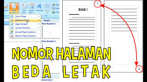 Cara Atur Nomor Halaman Yang Berbeda Letak Skripsi Makalah Youtube