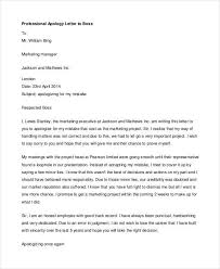 Professional Apology Boss Pdf Letter Templates Letters And Example Letter To Boss Letter Templates Lettering