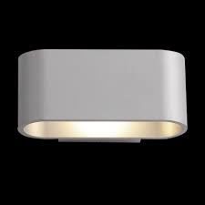 Led Wandleuchte Aluminiumfarbig In Ovaler Form Led Lampen Und Leuchten Lampen