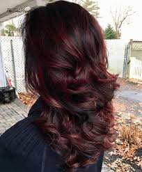 Here is a shade of burgundy hair color that is flattering for all hair types, hairstyles, and skin tones. Espresso Hair With Red Wine Highlights 50 Shades Of Burgundy Hair Color Dark Maroon Red Wine Red Violet The Trending Hairstyle Page 9