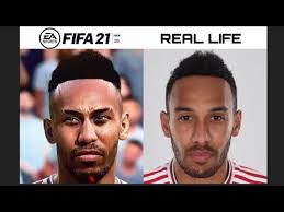 Aubameyang 87 rated in fifa 21. Fifa 21 Arsenal Player Faces Aubameyang Lacazette Pepe Etc Youtube