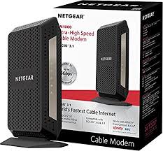 Eliminated the double nat problem my network was. Amazon Com Netgear Docsis 3 1 Gigabit Cable Modem Max Download Speeds Of 6 0 Gbps For Xfinity By Comcast Spectrum And Cox Compatible With Gig Speed From Xfinity Cm1000 Computers Accessories