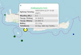 Σεισμός σημειώθηκε στον πύργο το πρωί της τετάρτης. Seismos Twra Sta Xania