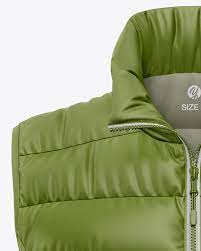 Download Matte Women S Down Vest Mockup Front View In Apparel Mockups On Yellow Images Object Mockups