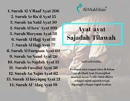 Other surahs surah al fatihah surah al baqarah surah al imran surah annisa surah al maidah surah al anaam surah al araf surah al anfal surah at tawbah surah yunus surah hud surah yusuf surah ar rad surah ibrahim surah al hijr surah an nahl surah al isra surah al kahf surah. Berdosakah Jika Tidak Sujud Pada Ayat Sajadah Almukhlisin