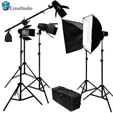 Lms702 22 Black Silver Octagonal Soft Box Reflector Light Kit With 86 Light Stand Limostudio 400 Watt Photo Studio Softbox Lighting Kit Umbrellas