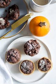 One Bowl Pumpkin Chocolate Muffins Vegan Gluten Free Oh She Glows Pumpkin Chocolate Chocolate Muffins Chocolate Pumpkin Muffins