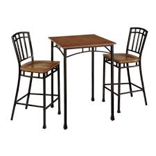 $1,599 verified market price $2,984.00 Homestyles Modern Craftsman 3 Piece Deep Brown Bar Table Set 5050 359 The Home Depot Bar Table Sets Bar Table Pub Table