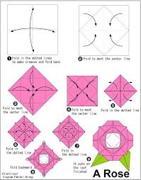 Instructiuni Trandafir Origami Easy Origami Flower Easy Origami Rose Origami Diagrams