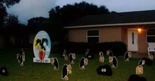 Birthday Lawn Signs Rental Regina 40th Birthday Buzzard Lawn Greeting Largo Florida Party Decorations 40th Birthday Birthday Sign Party Decorations