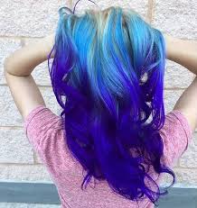This hair color is less damaging to the hair and offers more temporary results that last up. 25 Amazing Blue And Purple Hair Looks Stayglam