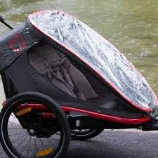 Riding In The Rain Hamaxusa Biking In The Rain Child Bike Trailer Bicycle Maintenance