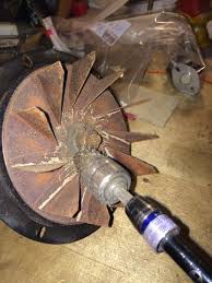 Is it normal that it would have to be pulled off with a puller or should it just slide off. Removing A Very Old And Rusty Impeller Blade From A Combustion Blower East Coast Hearth
