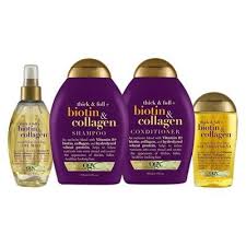Biotin And Collagen Thickening Shampoo Review Ogx Thick Full Biotin Collagen Shampoo 13 Fl Oz In 2020 Biotin And Collagen Shampoo Hair Growth Shampoo Good Shampoo And Conditioner