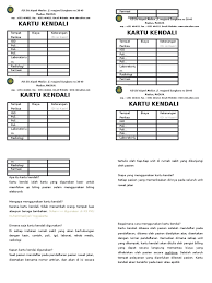 Di bawah ini adalah contoh format kartu kendali absensi guru yang telah saya buat (masih sangat sederhana) : Kartu Kendali