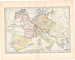 Create your own custom map of france. Vintage Map Kingdom Of France Europe When Louis Xiv Began His Personal Government 1661 Map Print C192 European Home Decor Europe Map French Style Homes