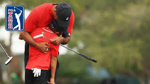 Tiger Charlie Woods Shoot 10 Under 62 Round 2 Pnc Championship Youtube