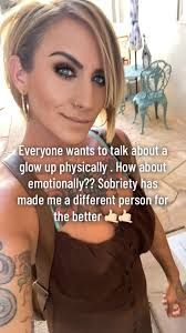 Sober mama . Everyone wants to talk about a glow up physically . What about  emotionally and mentally??
