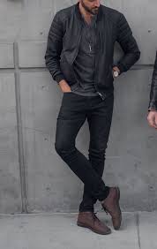 Black Jeans And Dark Brown Boots What To Wear To A Show And Drinks Men S Casual Outfit Ideas Black Jeans Brown Boots Leather B Mens Casual Outfits Summer Mens Casual Outfits Mens Outfits