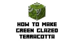 Next, place the block of clay in the top box of the furnace. Minecraft Survival How To Make Green Glazed Terracotta Youtube