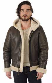 Bombardier Mouton Lc1259h Schott La Canadienne Blouson Peau Lainee Marron Blouson Veste Peau De Mouton Blouson Cuir