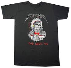Lectro Click2tshirt Mens Red Indian Skeleton Kanye West Yeezus God Wants You Tour T Shirt Click2tshirt