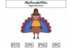 Thanksgiving Pilgrim Turkey Clipart Graphic By Mybeautifulfiles Creative Fabrica