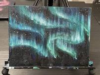 Northern Nights acrylic workshop at The Vineyard...