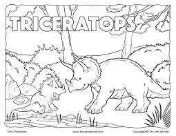 With our coloring pages, your child will find out what triceratops, who lived a million years ago, looked like. Free Printable Triceratops Coloring Page Tim S Printables