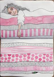 Once Upon A Time 14 Princess And The Pea Pict Ink Princess And The Pea Fairytale Illustration Quilting Projects