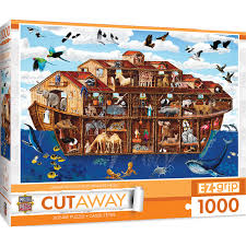 • this jigsaw puzzle is made of recycled cardboard. 1000pc Ezgrip Cut Aways Noah S Arc Large 1000 Piece Jigsaw Puzzle