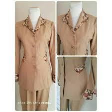 Yutup jilbab ala pegawai bank. Hot Baju Blazer Pemda Kombinasi Motif Batik Code 195 Modern Cantik Keren Wanita Pns Guru Kantor Shopee Indonesia
