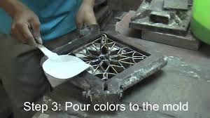Encaustic cement tiles consist of marble powder, marble granules, cement, and natural colour pigments. How To Make Cement Tile Youtube