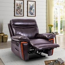 Merax Brown Faux Leather Reclining Massage Chair With Remote Control Sk000052daa The Home Depot Recliner Brown Recliner Leather Sofa