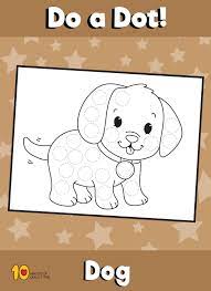 Activities inspired by the animal world are great fun for kids. Dot Activity Animals Dog Dog Activities Pets Preschool Animals For Kids