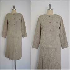 Vintage 1960s Christian Dior For Saks Fifth Avenue Wool Suit Ebay