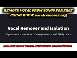 Now, and thanks to vocal remover you can remove voices from songs and create your own base for karaoke sessions. Free Vocal Remover Peatix