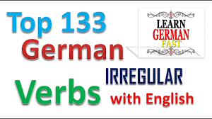 learn german with bilal top 133 german irregular verbs chart with english