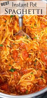 Instant Pot Spaghetti In 2020 Spaghetti Recipes Instant Pot Spaghetti Recipe Healthy Dinner Recipes Easy