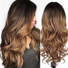 This style mostly consists of brushing the. Lativ Ombre Brown Wigs Long Wavy 2 Tone Wig Black To Brown Curly Side Ninthavenue Europe
