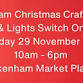 Fakenham Christmas Craft Fayre & lights switch on event in Fakenham