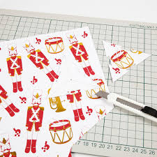 Weihnachtsstern Aus Design Papier Mit Nussknacker Motiv