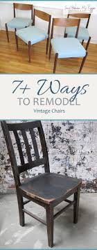 7 Ways To Remodel Vintage Chairs Sand Between My Piggies In 2020 Vintage Chairs Diy Furniture Wooden Chair Makeover